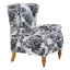 Fauteuil d'appoint à dossier haut