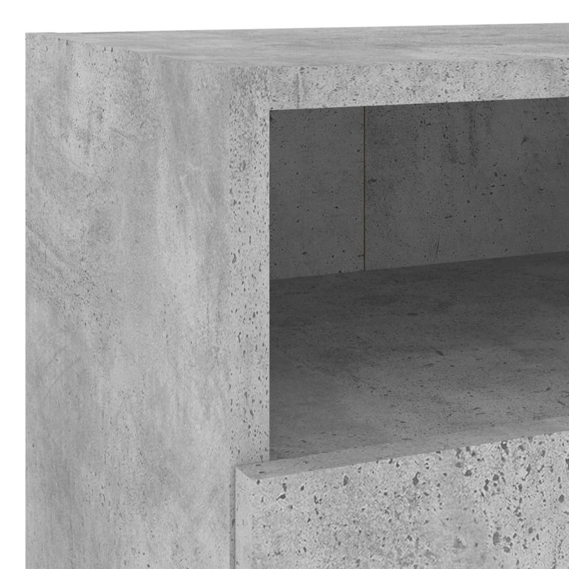 Nataniah Unfinished TV Stand for TVs up to 24", Concrete Grey