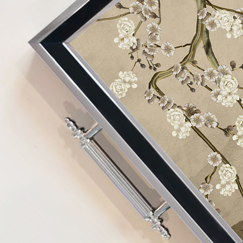Élégant plateau en verre de 19,7 po x 11,4 po x 1,4 po | Fabrication 100% verre durable | Facile à nettoyer avec un chiffon humide | Idéal pour le service, la présentation décorative et l'organisation | Ajout élégant à la décoration intérieure