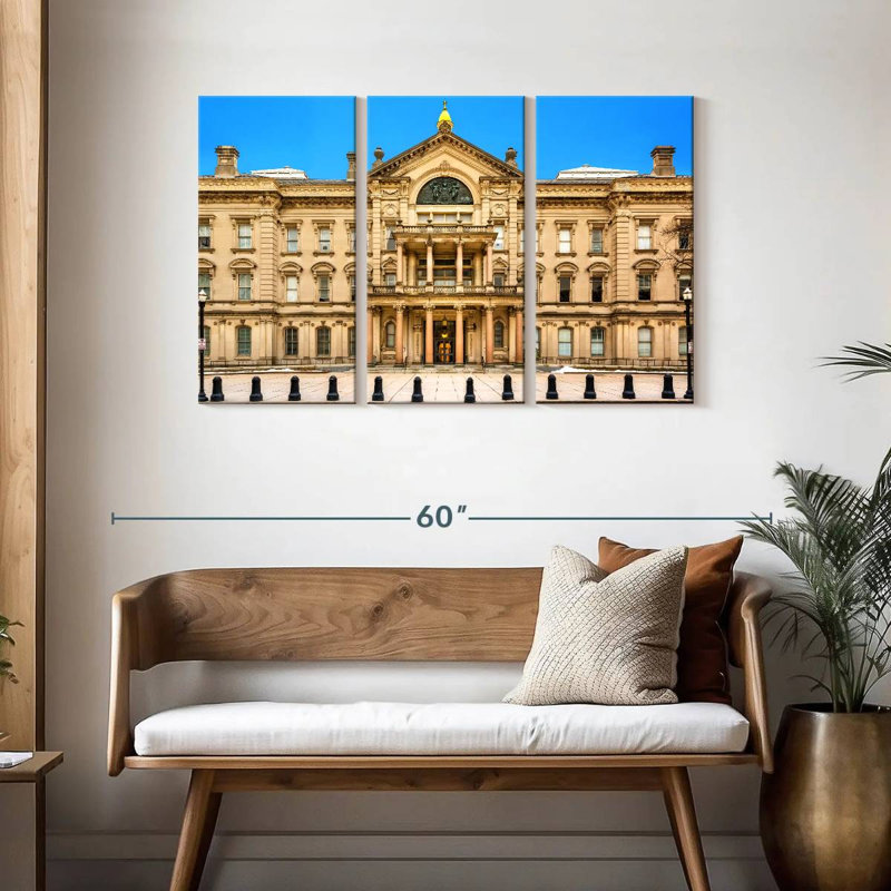 New Jersey State House, 28" H x 45" W