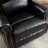 37.7" W Faux Leather Swivel Rocker Recliner With Heated Massage, Vintage Style-346423119