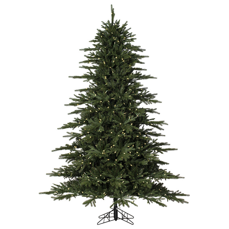 Kamas Fraiser Fir Artificial Christmas Tree with Warm White Low Voltage 3Mm LED Lights, 6.5' H