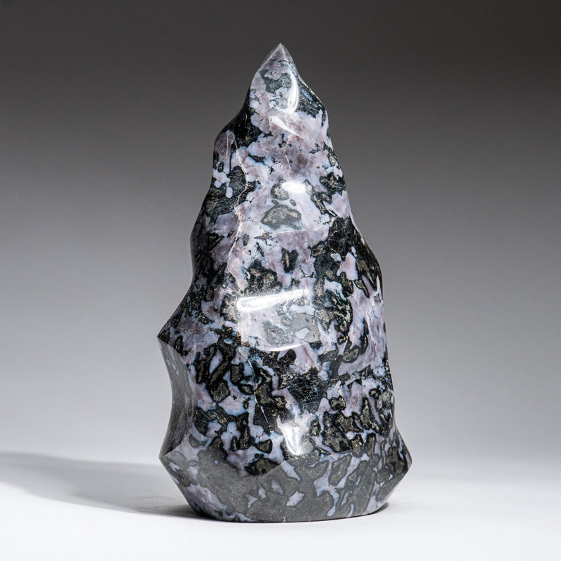 Genuine Polished Indigo Gabbro Flame Freeform (3.3 Lbs), 7" H x3.5" W x 4" D