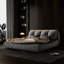 Lit plateforme de luxe avec dossier surdimensionné rembourré, lit plateforme tapissier, lit unique-2032811091-2032811089