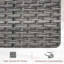 Ensemble de chaises avec accoudoirs modernes en fer toutes saisons avec table d'appoint-1998444134