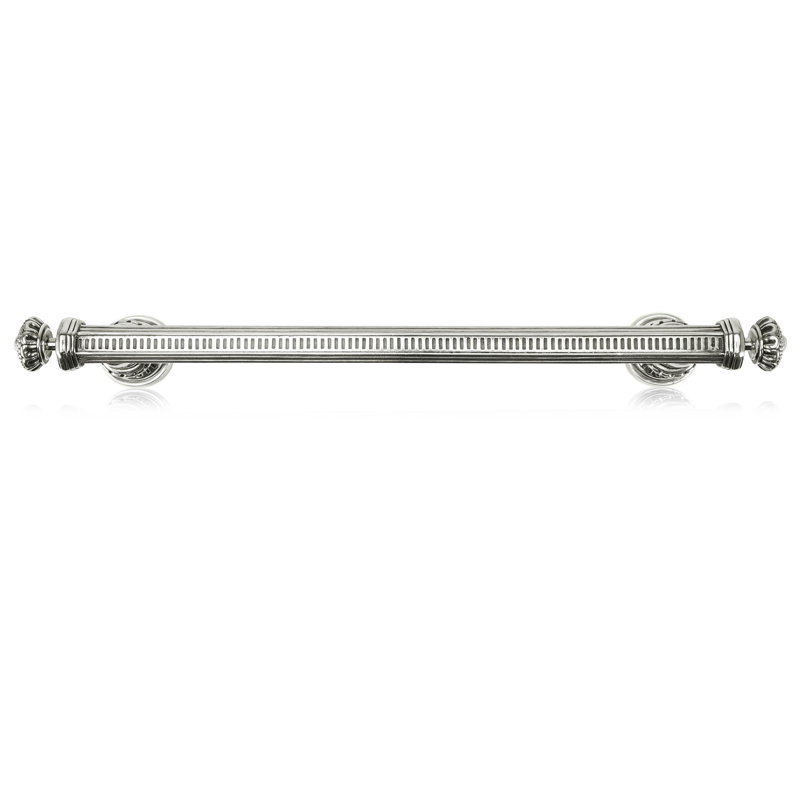 8” C TO C JAMESTOWN SMALL APPLIANCE PULL BURNISH SILVER FINISH