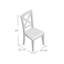 Chaise en bois massif Coomer