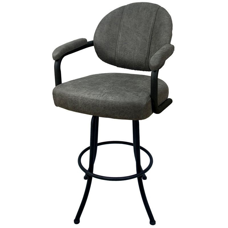 Comptoir pivotant, tabouret de bar et très grand Raddi, Noir, Très haute (assise de 34 po de hauteur)
