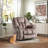 Microfiber/Microsuede and Wood Frame Power Lift Recliner with Heated Massage -1892426927