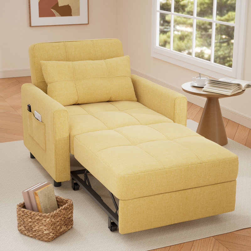 Canapé-lit rembourré réglable 3-en-1, canapé-lit simple pliable convertible moderne, canapé multifonctionnel pour petit salon, bureau, canapé-lit des Fêtes