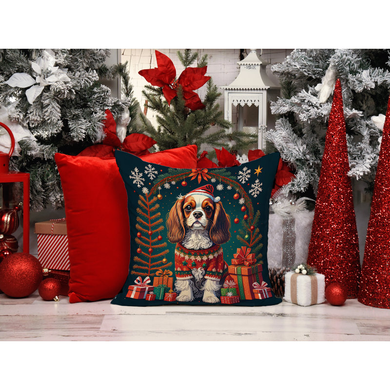  Coussin décoratif intérieur / extérieur en polyester Autre / Sans motif, 14 po x 14 po