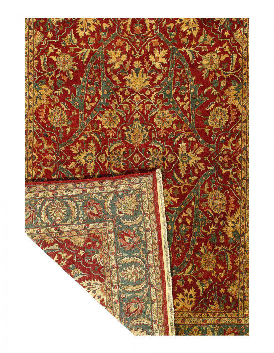 Tapis finement noué à la main Agra 8 pi x 10 pi 2 po