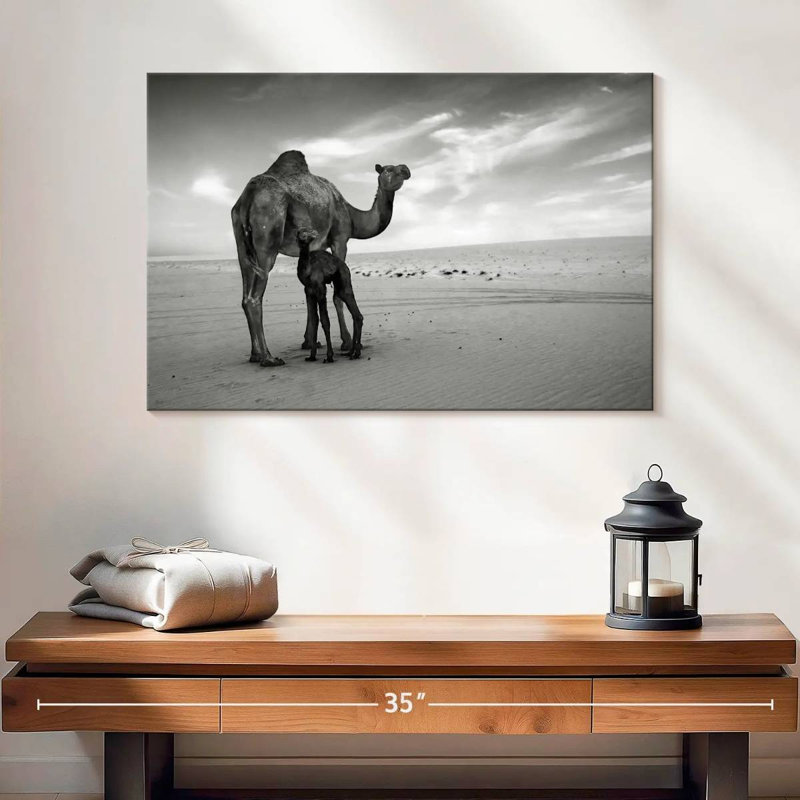 Brampt Monochrome Camels, 16" H x 24" W