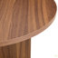 Table basse ronde polyvalente en panneau de fibres à densité moyenne pour divers styles d'intérieur, alliant le minimalisme moderne à l'élégance nordique, avec des dimensions de 31,5 po x 31,5 po x 13,98 po.