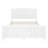 Full Size Solid Wood Platform Bed With Support Slats, Strong Structure, No Box Spring Needed, White Finish-1275926168-1275926175