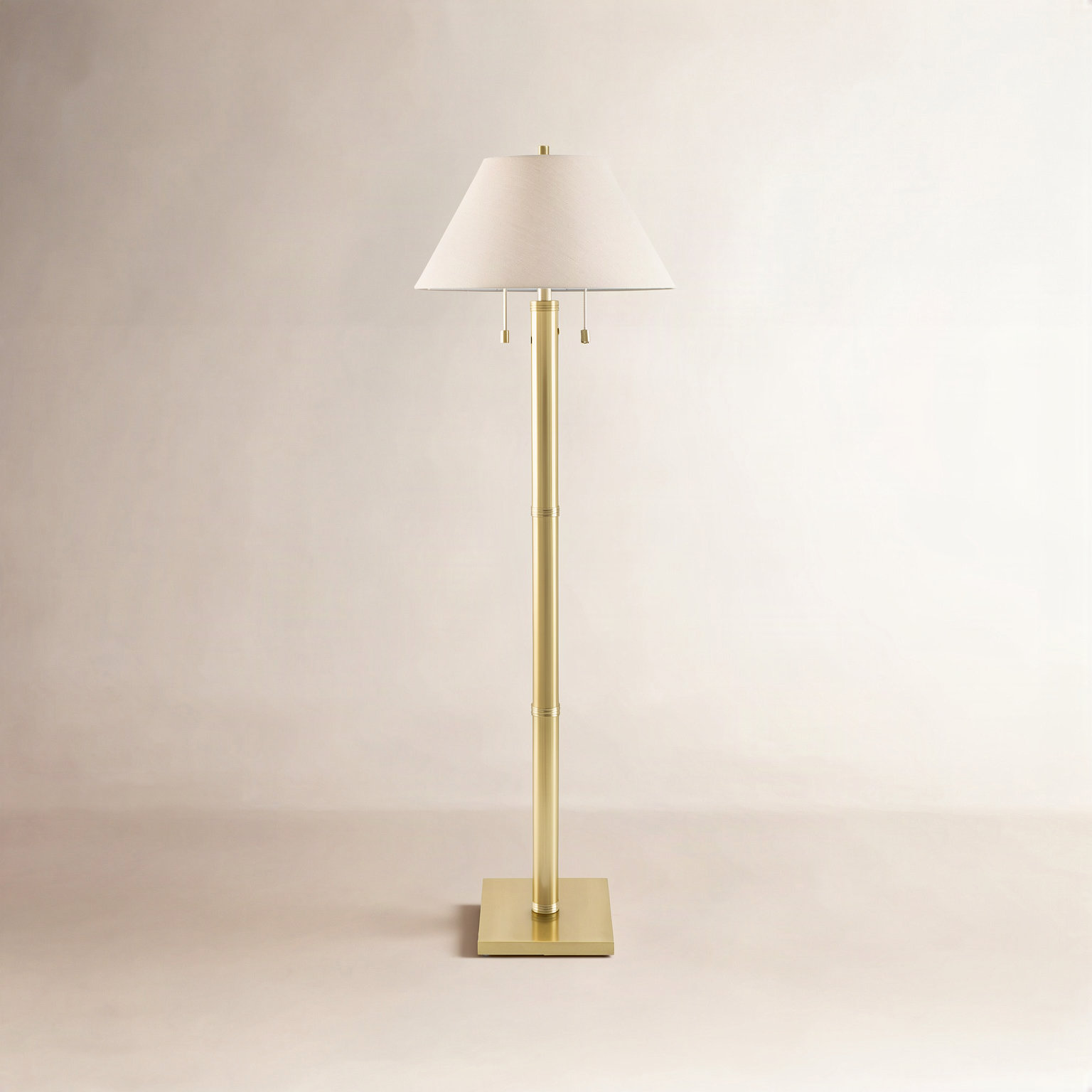 63" Floor Lamp, Taupe