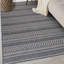 Tapis intérieur / extérieur bleu / gris / ivoire à motif géométrique Hutto-1151398762