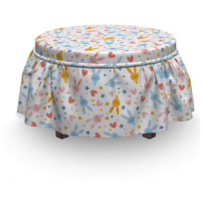 Box Cushion Ottoman Slipcover