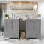 Ensemble de meuble-lavabo autoportant 48 po avec rangement et portes à fermeture en douceur 48 po-2122981347