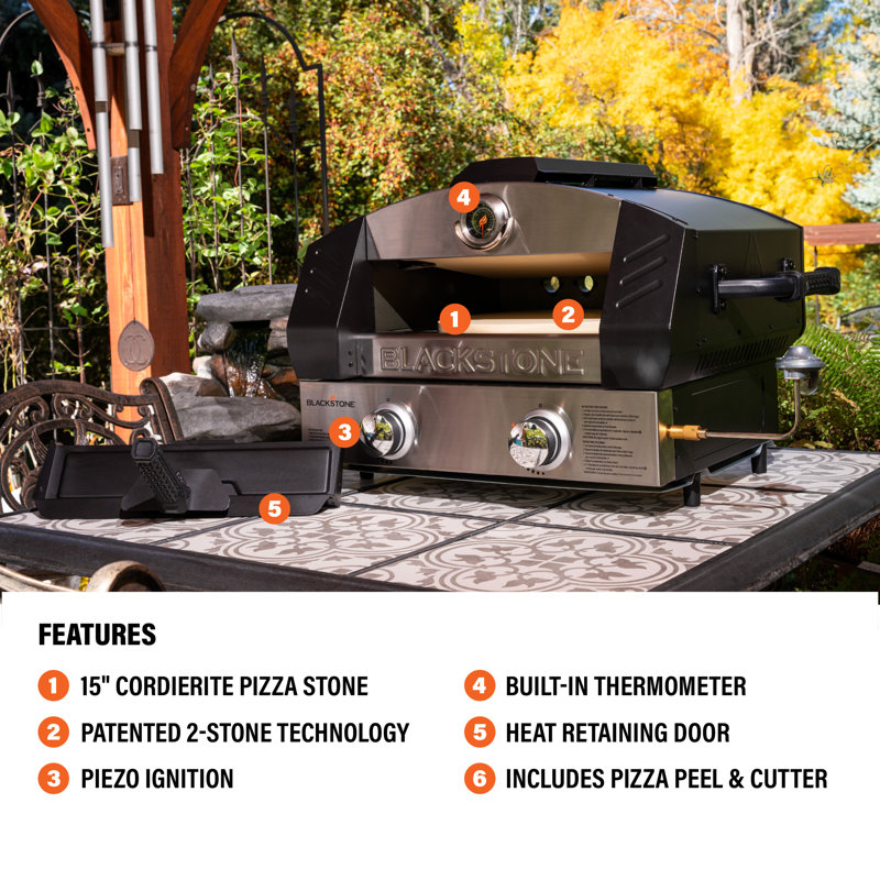 Blackstone Portable Pizza Oven with 15" Cordierite Stone