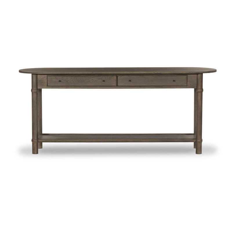 Charnes Console Table, Warm Natural Oak