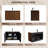 30" Patented Folding Wall-Mounted Vanity With Ceramic Sink, 1-Minute Tool-Free Assembly & 3D Textured Cabinet (Walnut)-2102895931
