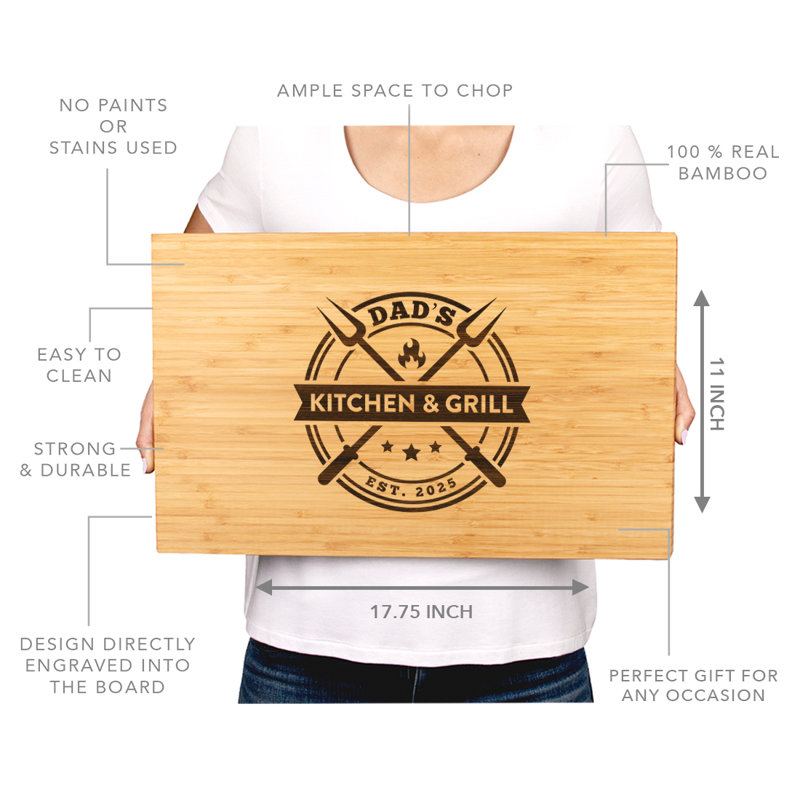 Koyal Wholesale Bamboo Laser Engraved Cutting Board, Yes