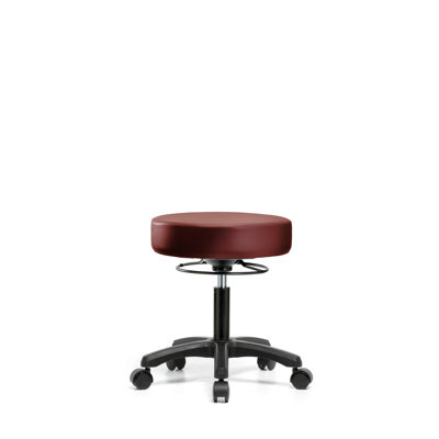 Vinyl Mini Desk Height Adjustable Lab Stool by Inbox Zero