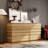 9-Drawer Cabinet with Geometric Embossed Drawer Fronts