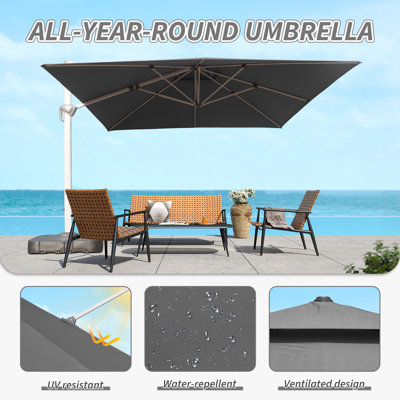 Parasol en porte-à-faux Deraway