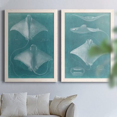 «Morning Swim I», ensemble de 2 reproductions d'art sur toile