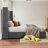 Leesburg Queen Hydraulic Lift Storage Bed, Upholstered Wingback Bed with Channel Tufted Headboard, Gray-1199468024-1199468027