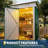 Outdoor Storage Shed, Garden Tool Storage Shed with Sloping Roof and Double Lockable Door-125302120