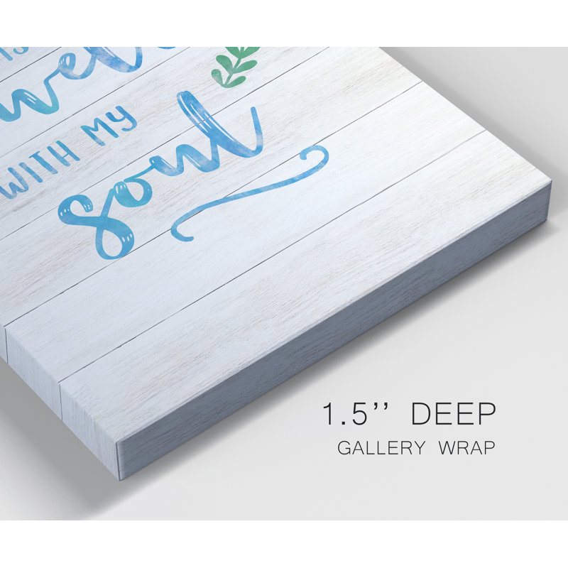 «It Is Well» par CAD Designs - reproduction d'art textuel sur toile tendue, H 12 po x l 8 po x P 1 po