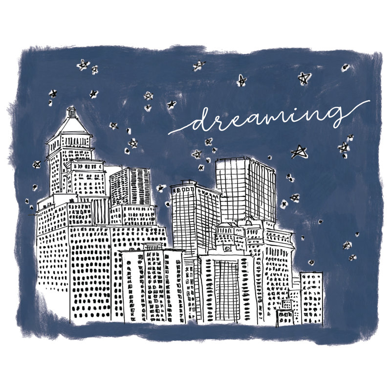 «Dreaming Cityscape», reproduction sur toile, H 20 po x l 30 po