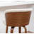 Devault Swivel Upholstered Counter Stool With Wood Frame-123161754