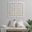 Framed Geometric Rice Paper Panel Shadowbox Wall Décor