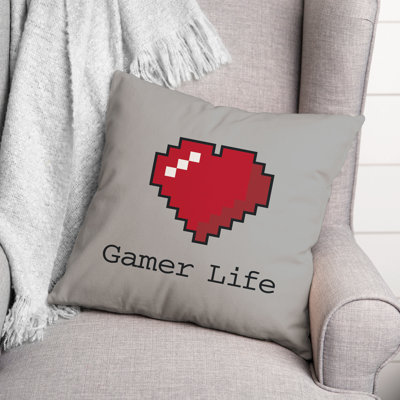  Gamer Life Throw Pillow