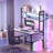 Computer Desk With Hutch And Bookshelves, Large Leg Room 47 Inch Width Desk With Space Saving Storage Shelves For Home Office,Study, Work, Easy Assemble And All Hardware And Tools Included-1898271881
