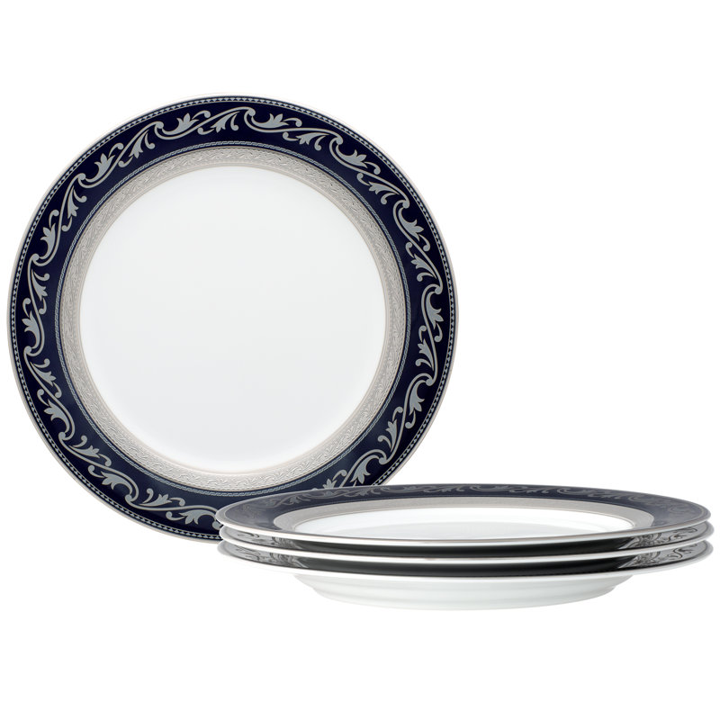 Plaques décoratives Noritake Crestwood Cobalt Platinum, 9 po