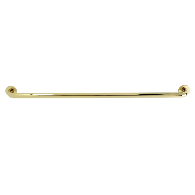 Kingston Brass Meridian 1-1/4 Inch O.D Grab Bar, Polished Brass