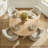 47" Solid Round Pedestal Kitchen Dining Table-1684990775