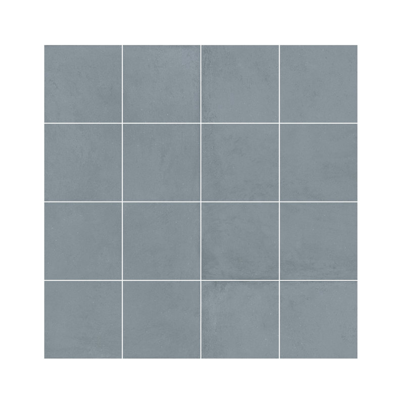Spanish Armonia Porcelain 24"x 24"x 8.5mm Floor and Wall Tile Case (4 PCS, 15.5 Sq. Ft.), Blue
