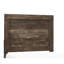 Lit simple rustique brun pour chambre à coucher - meubles en bois et finition d'ingénierie-362987088-362987091