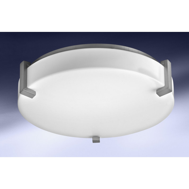 Flush Mount, 3.5'' H x 16'' W 16'' D, Metallic Bronze