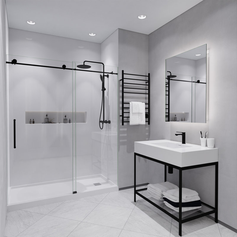 Matte Black and Chrome Single Handle Bathroom Faucet