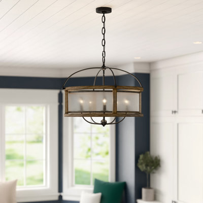 Lustre cylindrique à 5 lumières de style bougie Jaiceyon