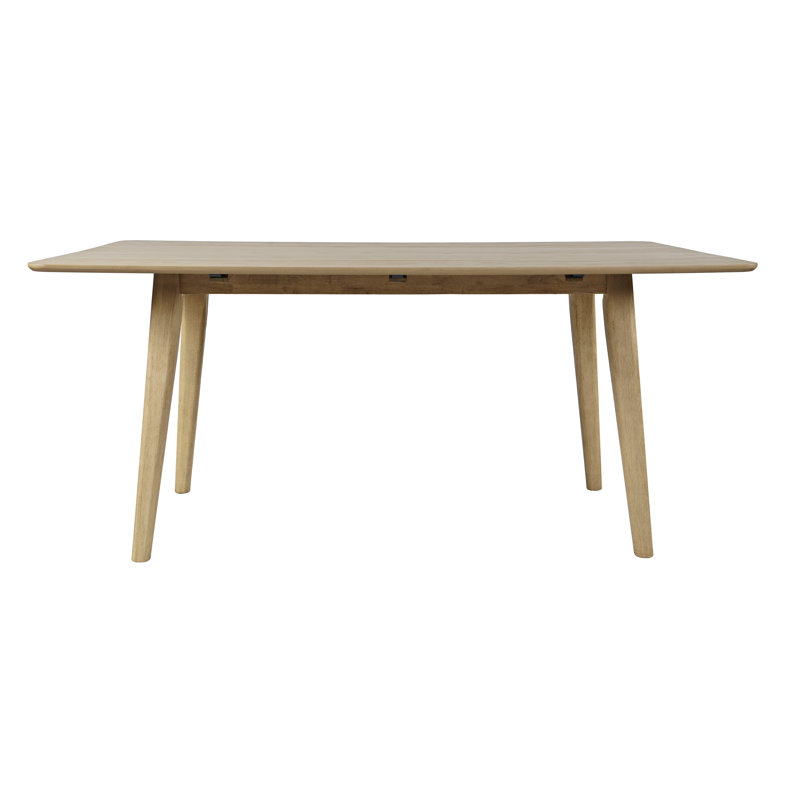 Crowle 66" Harvest Mid-Century Modern Drop-Leaf Dining Table, Natural