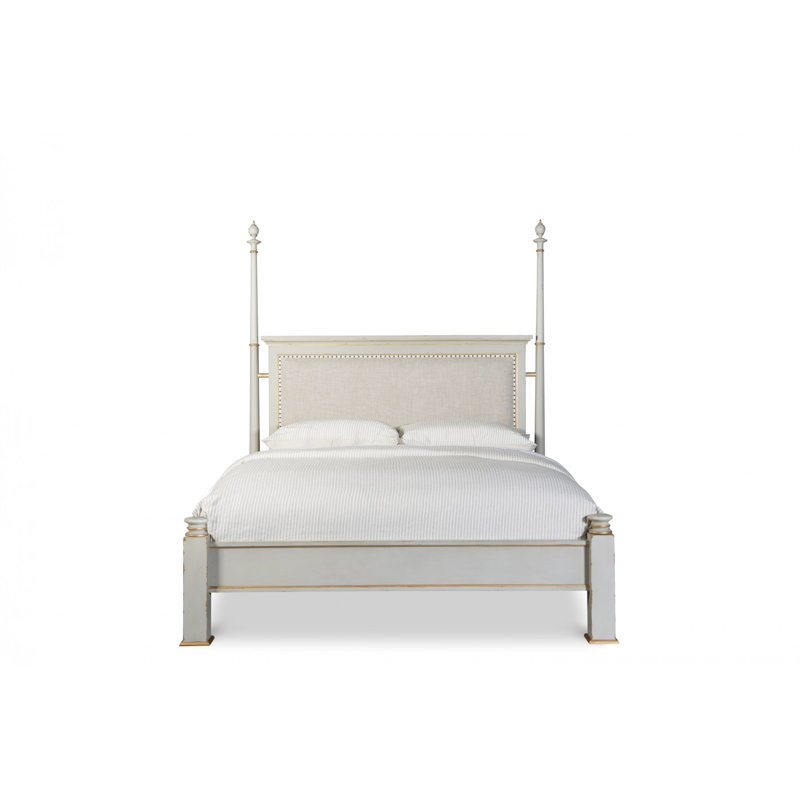 Monarch Linen Four Poster Bed, Queen