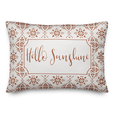  Housse de coussin rectangulaire d'extérieur Hello Sunshine
